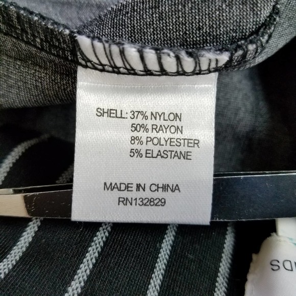 Lovers + Friends Black Striped High Waist Biker Shorts - Picture 8 of 8